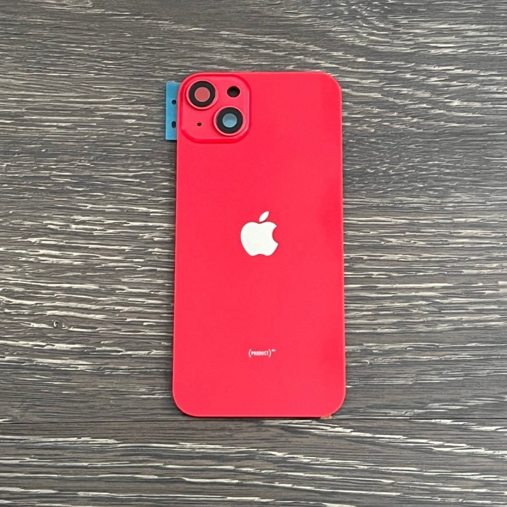 iPhone 14 Plus Back Glass Big Hole Replacement Part Assembly - Red